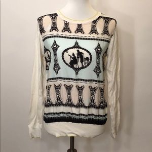 Ted Baker Chiffon front patterned light sweater